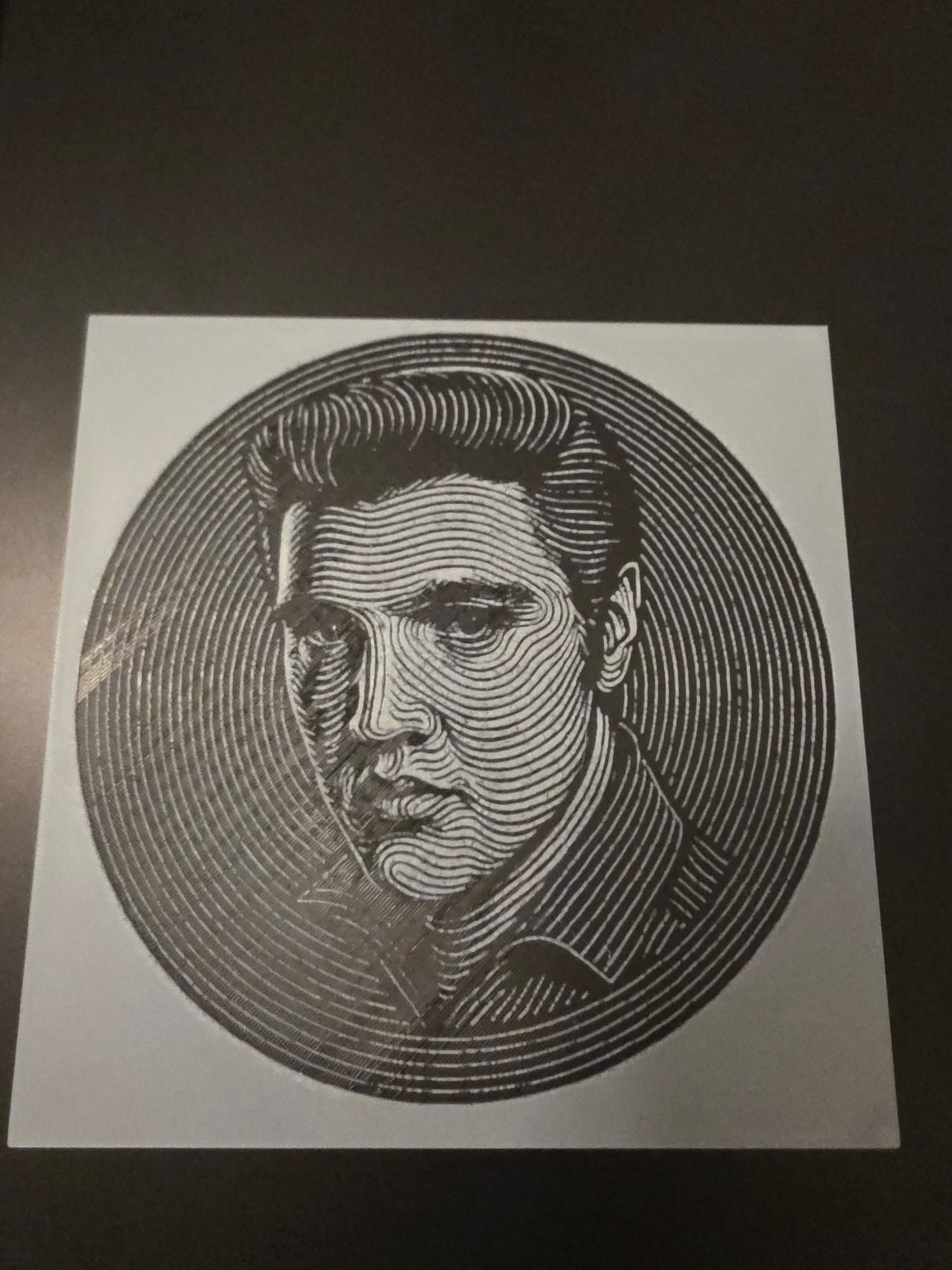 Elvis Presley 3D Printed Portrait | Textured Wall Art