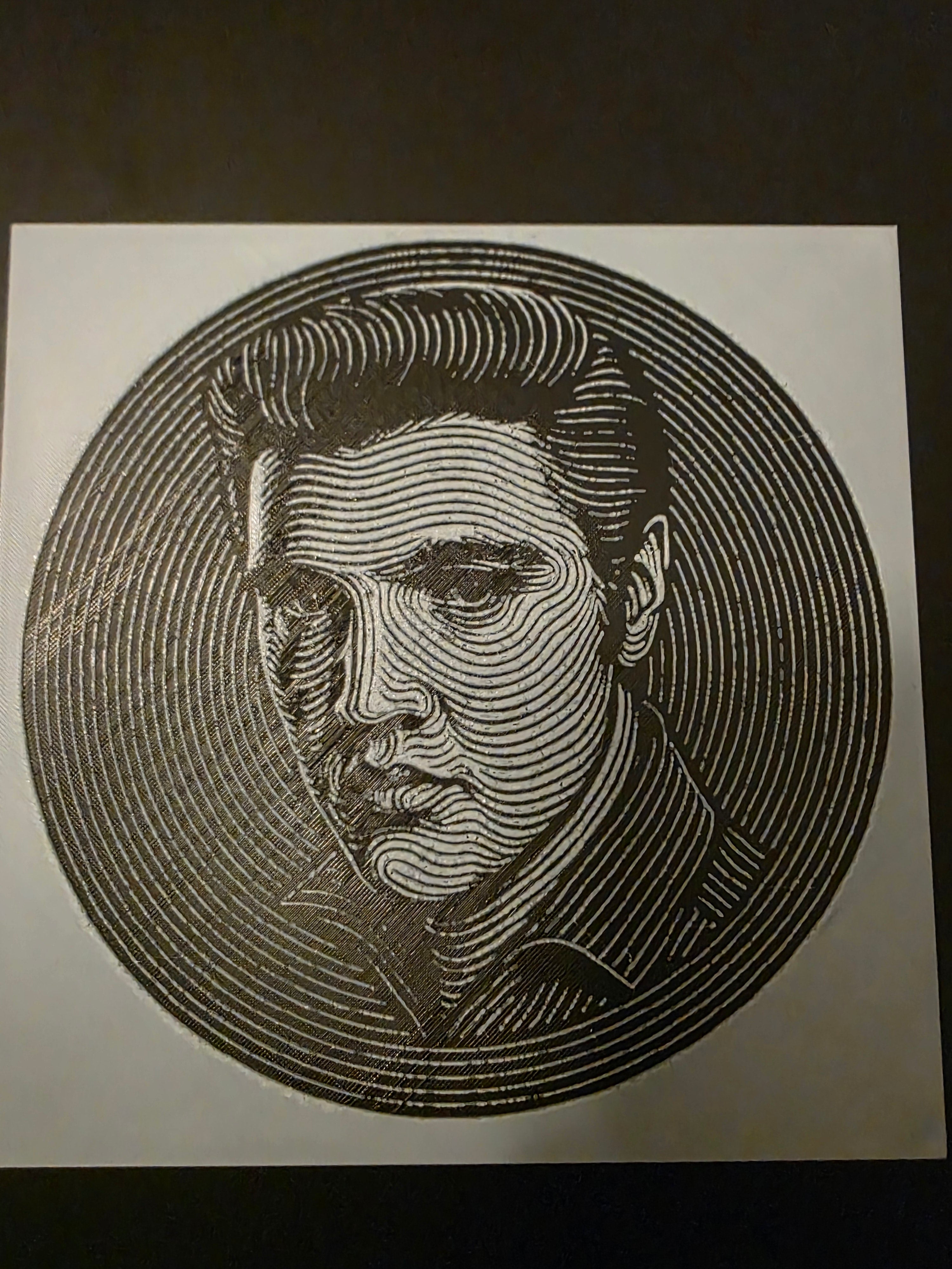 Elvis Presley 3D Printed Portrait | Textured Wall Art