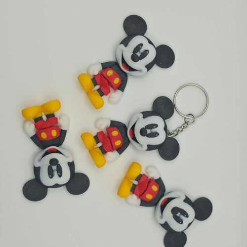 Articulated Classic Mickey Mouse Keychain - Premium 3D Printed Fidget Toy