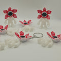 Stranger Things SnowWhite Demogorgon Keychain – Handcrafted 3D Printed Collectible