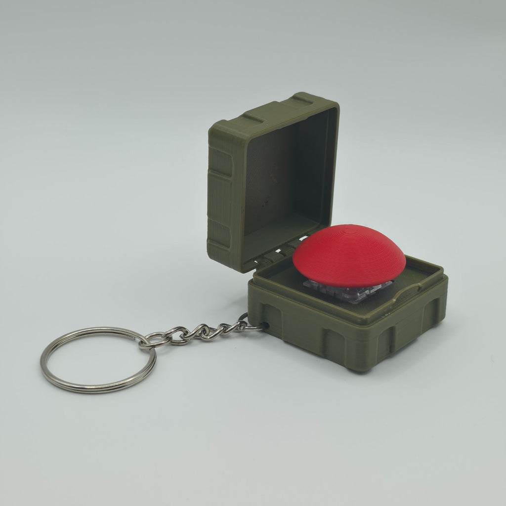 Nuke Briefcase Nuclear Button Keychain