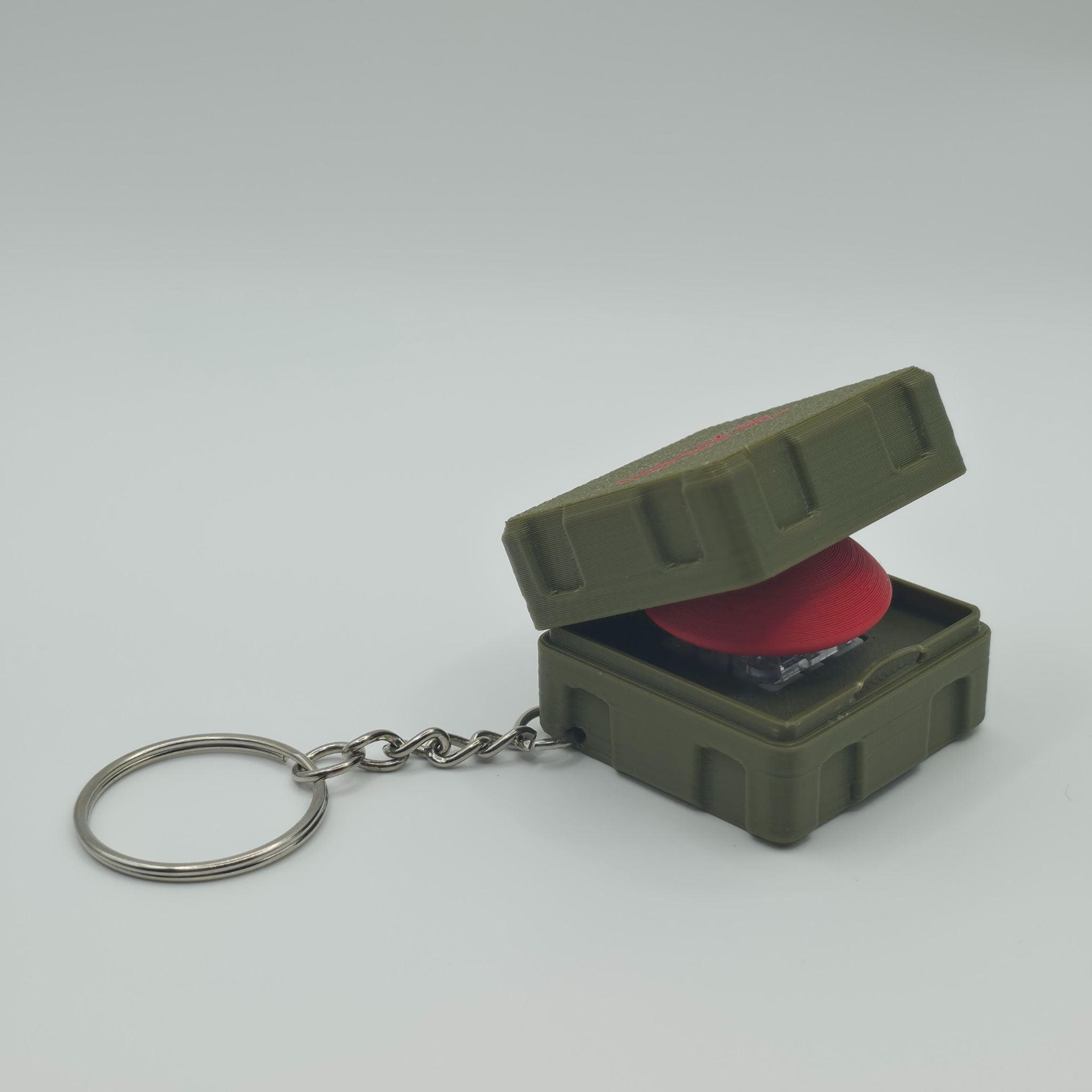 Nuke Briefcase Nuclear Button Keychain