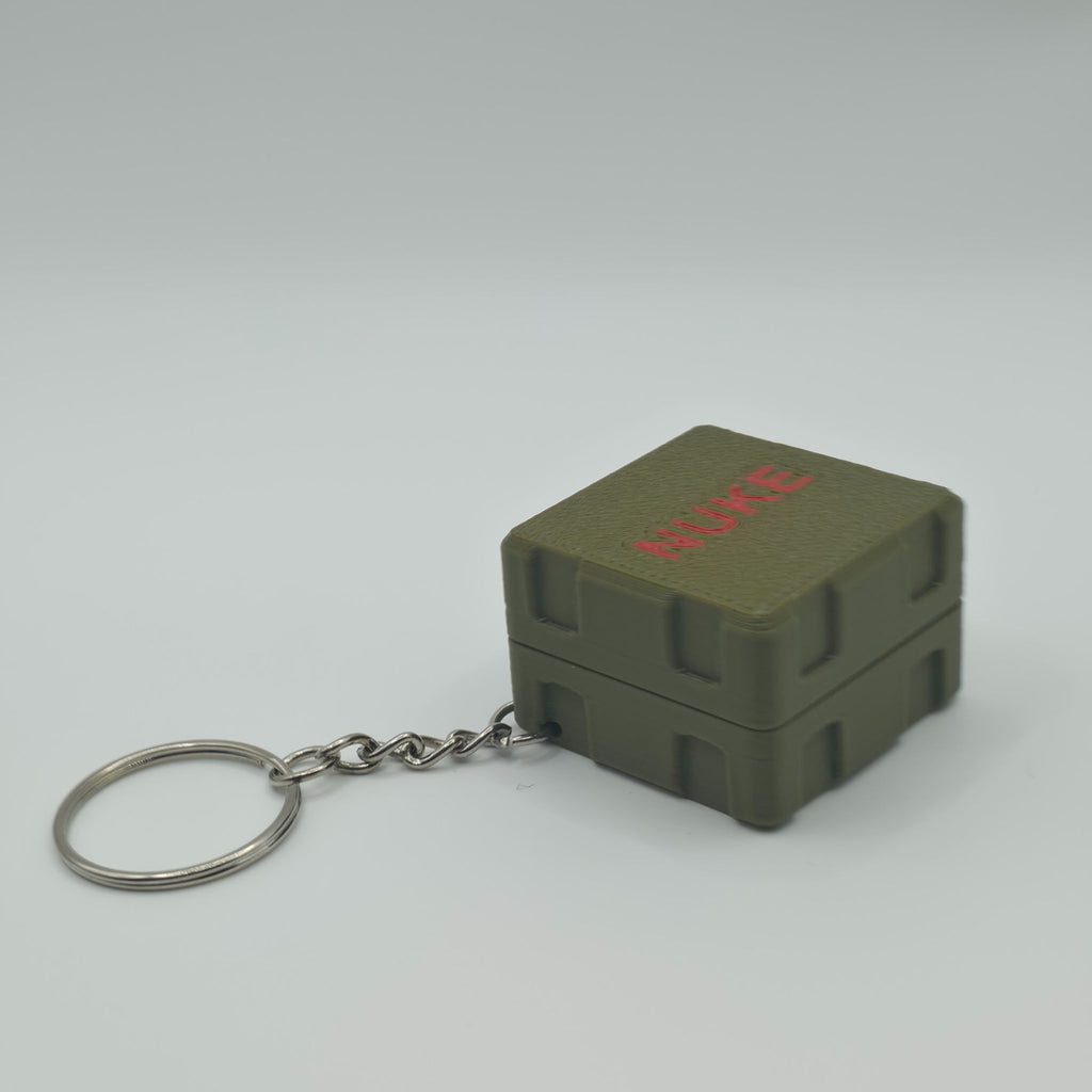 Nuke Briefcase Nuclear Button Keychain