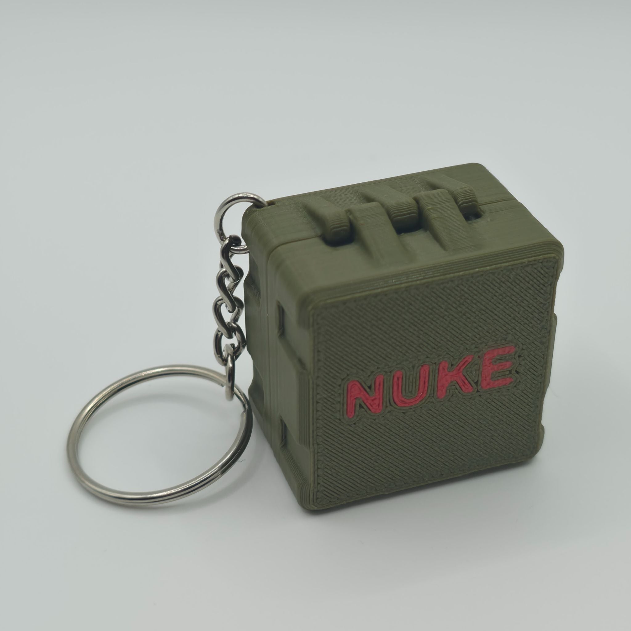 Nuke Briefcase Nuclear Button Keychain