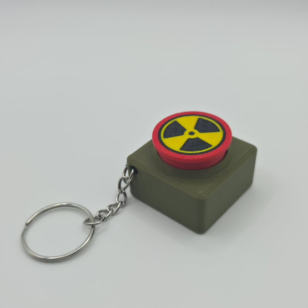 Nuke Button Clicker - Tactical 3D Printed Fidget & Launch Simulator