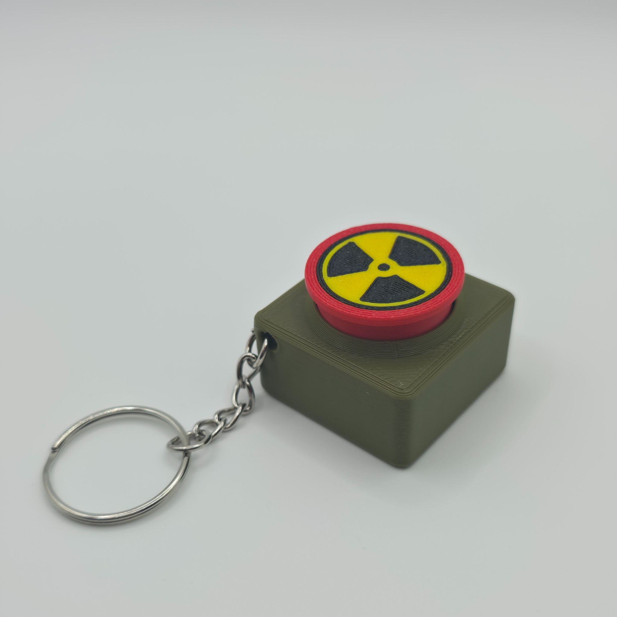 Nuke Button Clicker - Tactical 3D Printed Fidget & Launch Simulator