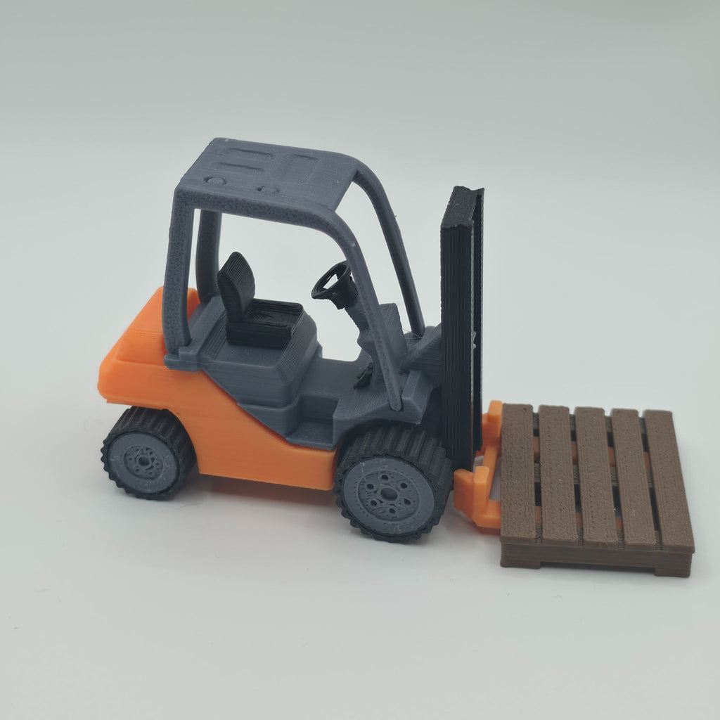 Industrial Logistics Forklift - High-Detail 3D Printed Warehouse Miniature