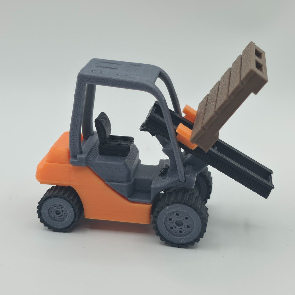 Industrial Logistics Forklift - High-Detail 3D Printed Warehouse Miniature