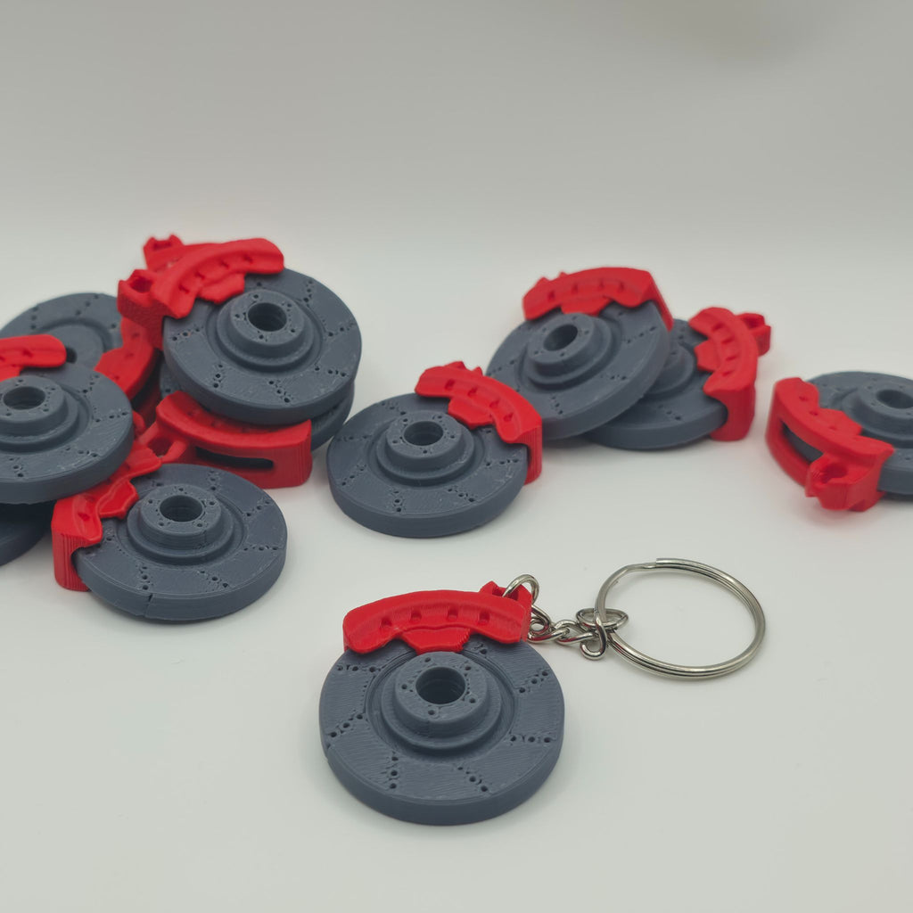 Performance Disc Brake Keychain - High-Detail 3D Printed JDM Car Guy Gift