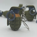 Mini Tactical Grenade Keychain - High-Detail 3D Printed Military-Style Gift