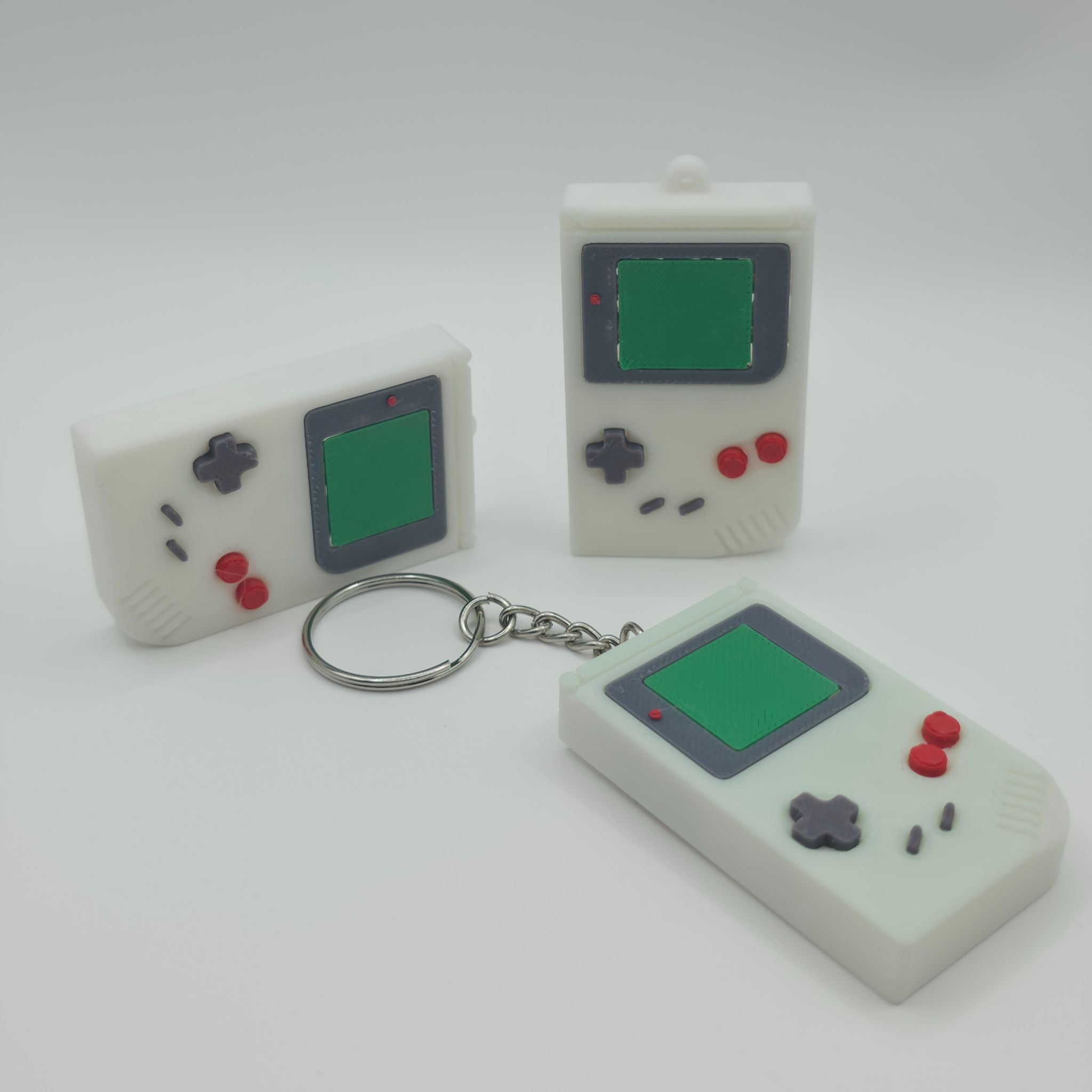 Classic DMG Gameboy Keychain - Detailed 3D Printed Retro Gamer Gift