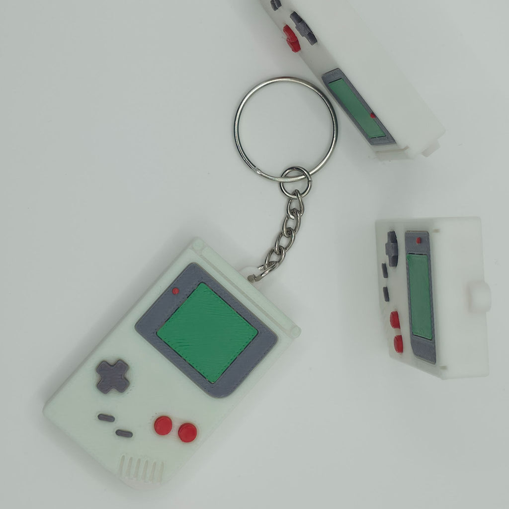 Classic DMG Gameboy Keychain - Detailed 3D Printed Retro Gamer Gift