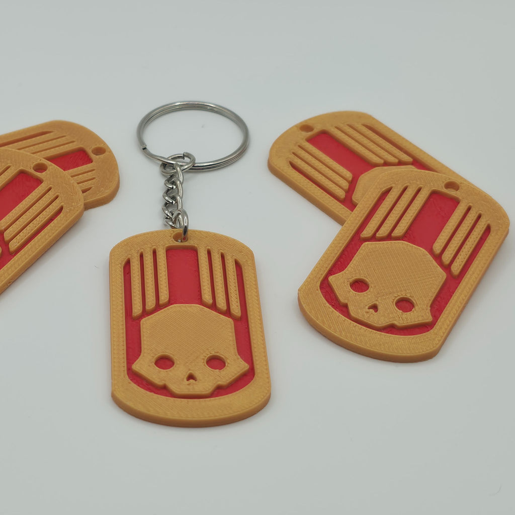 Helldivers 2 Tactical Emblem Keychain - 3D Printed Super Earth Fan Gear