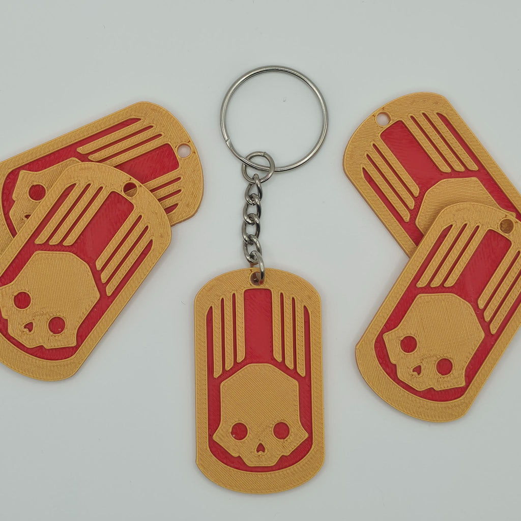 Helldivers 2 Tactical Emblem Keychain - 3D Printed Super Earth Fan Gear