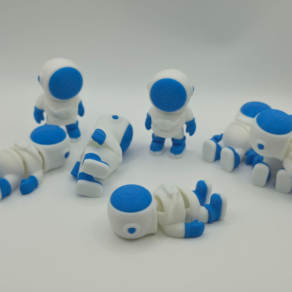 Articulated Astronaut Fidget Toy - Flexible 3D Printed Space Explorer Figure