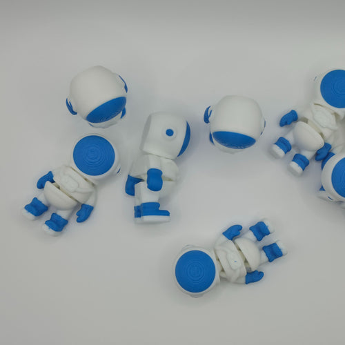Articulated Astronaut Fidget Toy - Flexible 3D Printed Space Explorer Figure