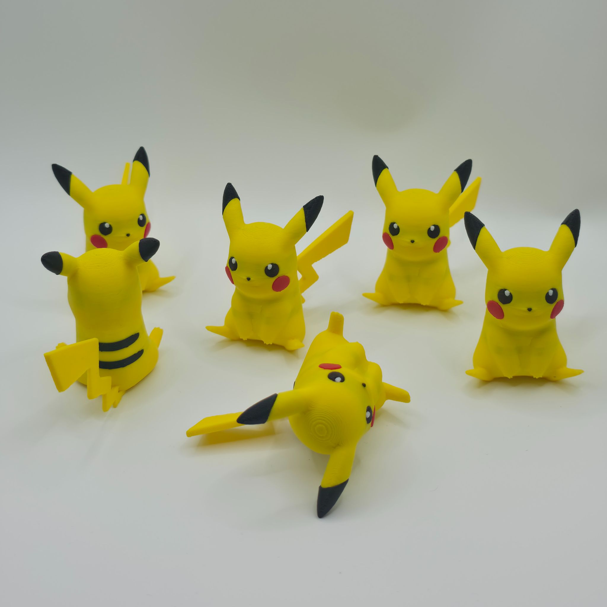 Pikachu Collectible Figure - High-Detail 3D Printed Pokemon Fan Art Display