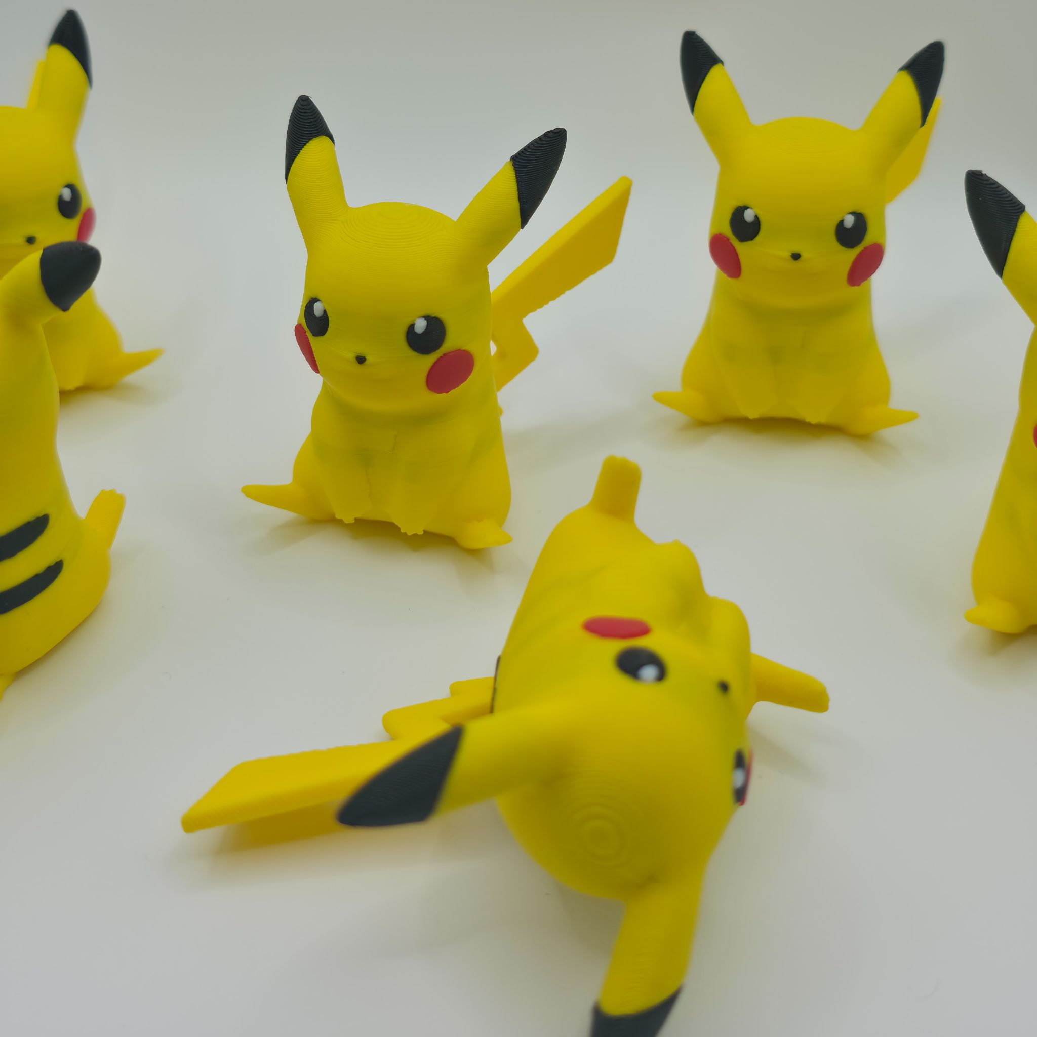 Pikachu Collectible Figure - High-Detail 3D Printed Pokemon Fan Art Display
