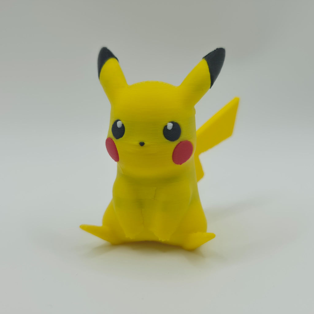 Pikachu Collectible Figure - High-Detail 3D Printed Pokemon Fan Art Display
