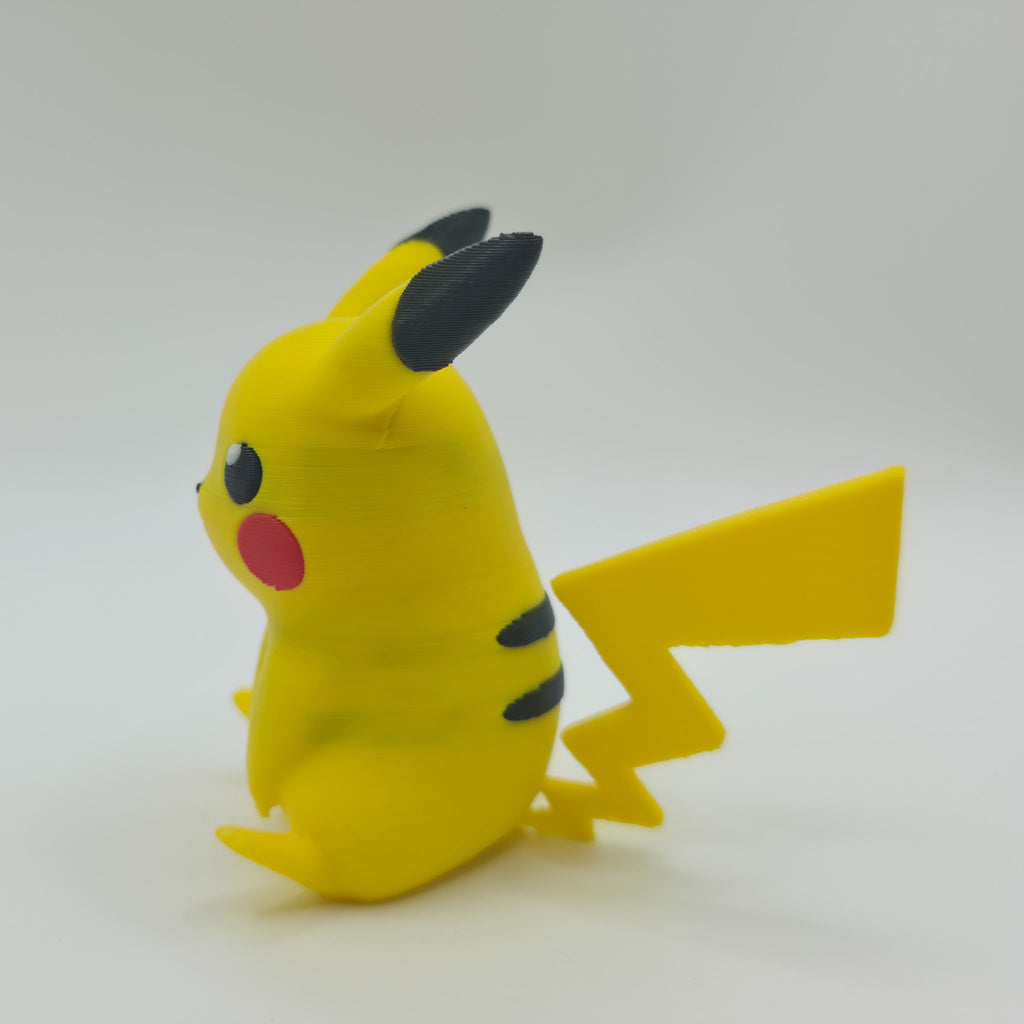 Pikachu Collectible Figure - High-Detail 3D Printed Pokemon Fan Art Display