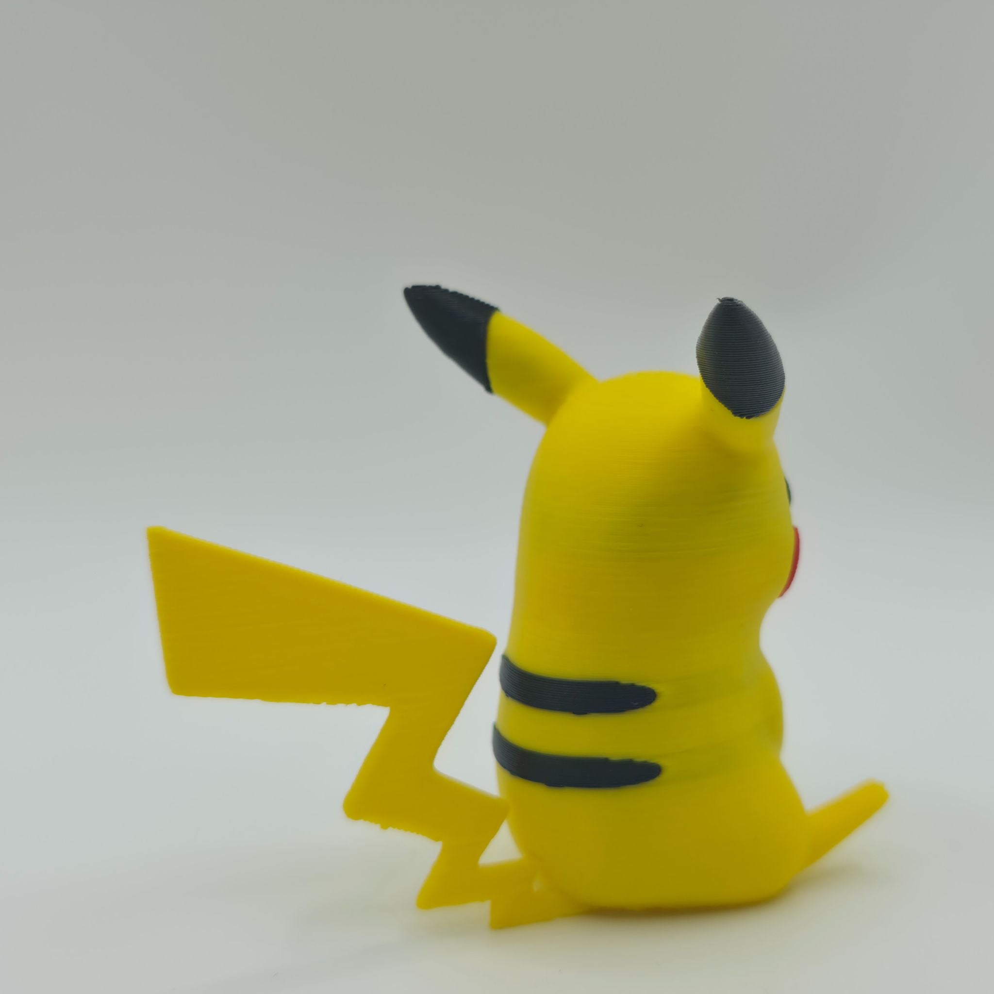 Pikachu Collectible Figure - High-Detail 3D Printed Pokemon Fan Art Display