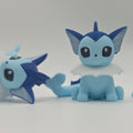 Vaporeon 3D Printed Collectible Figure & Keychain - High-Detail Pokemon Water-Type Fan Art