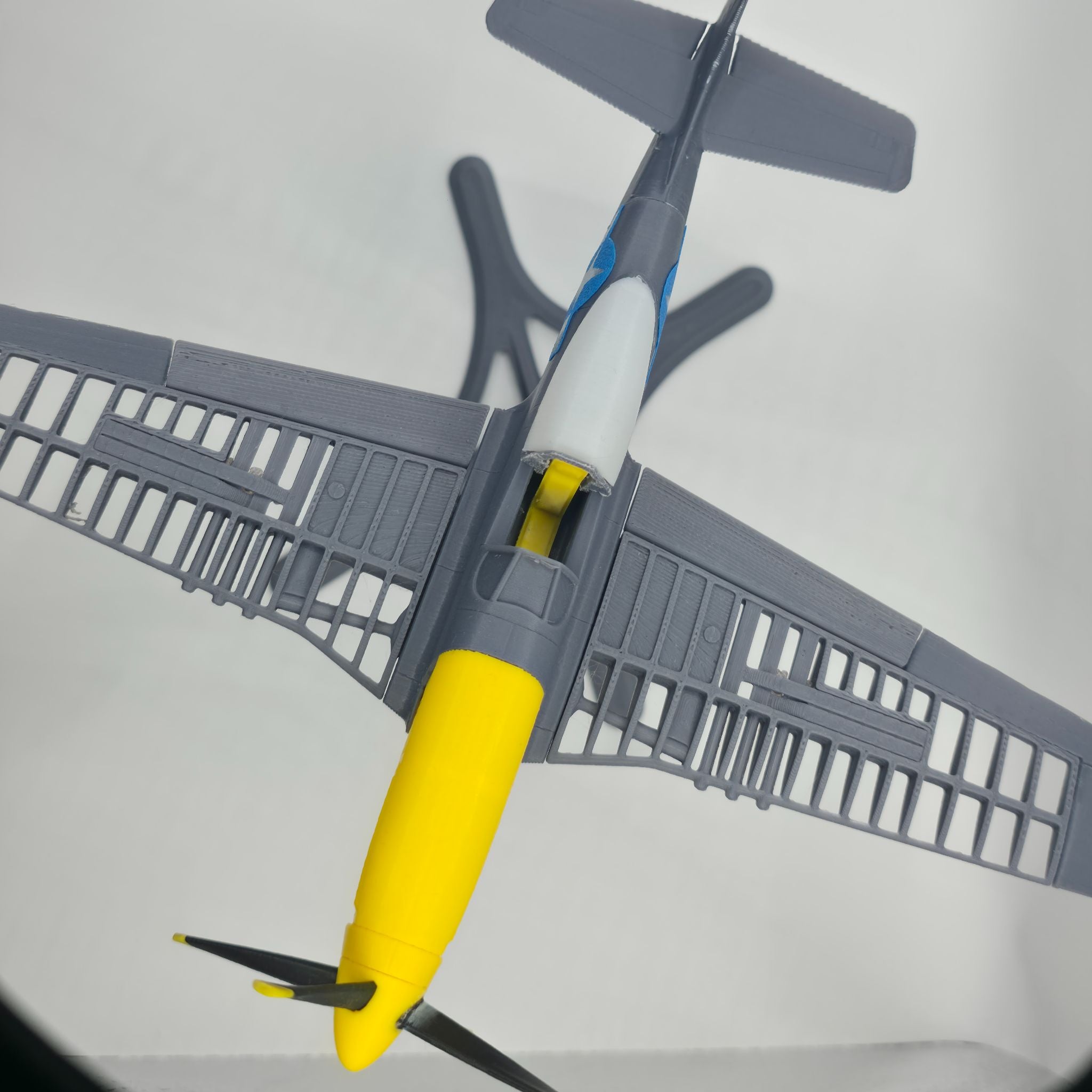 Mustang P-51D Fighter Plane - High-Detail 3D Printed WWII Aviation Miniature