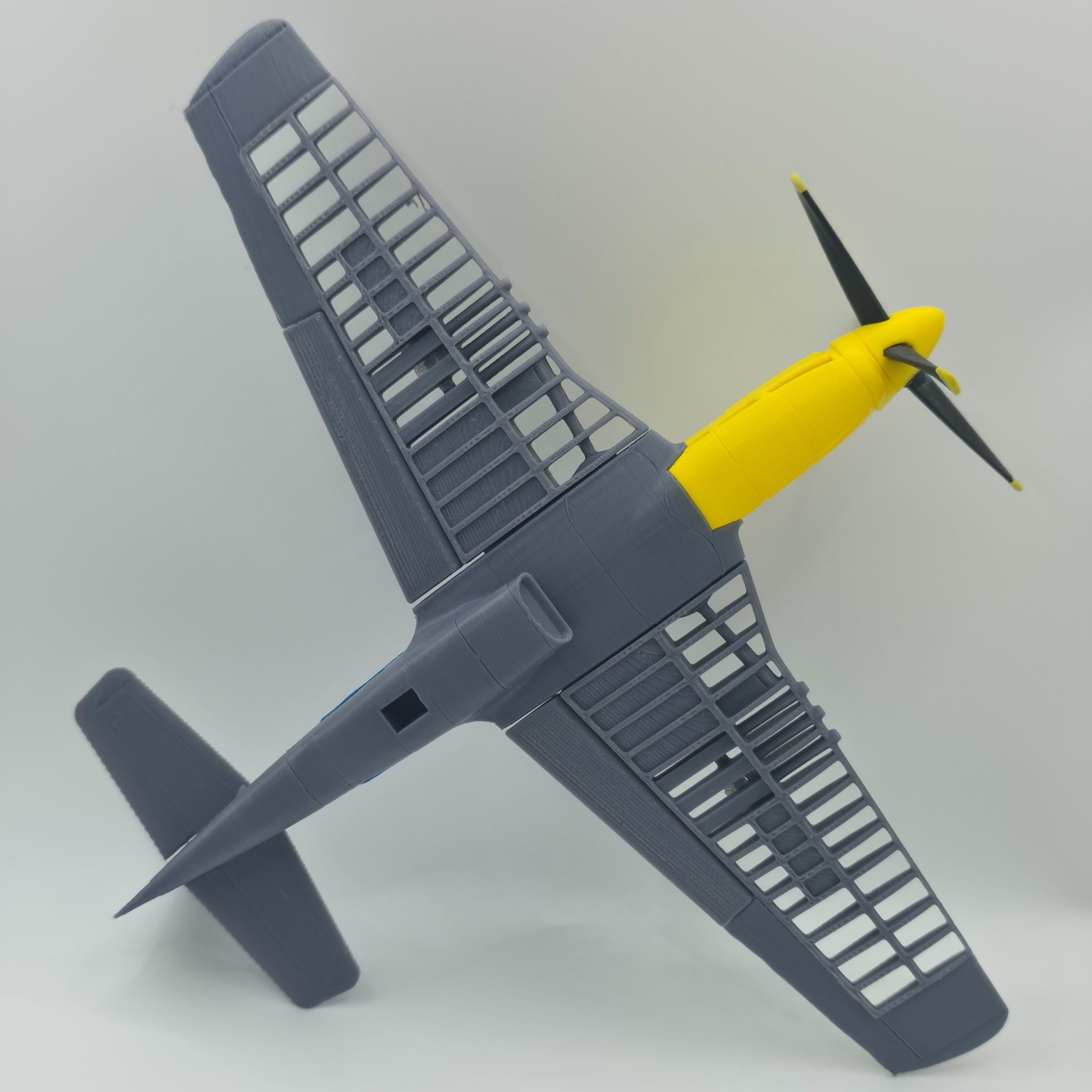 Mustang P-51D Fighter Plane - High-Detail 3D Printed WWII Aviation Miniature