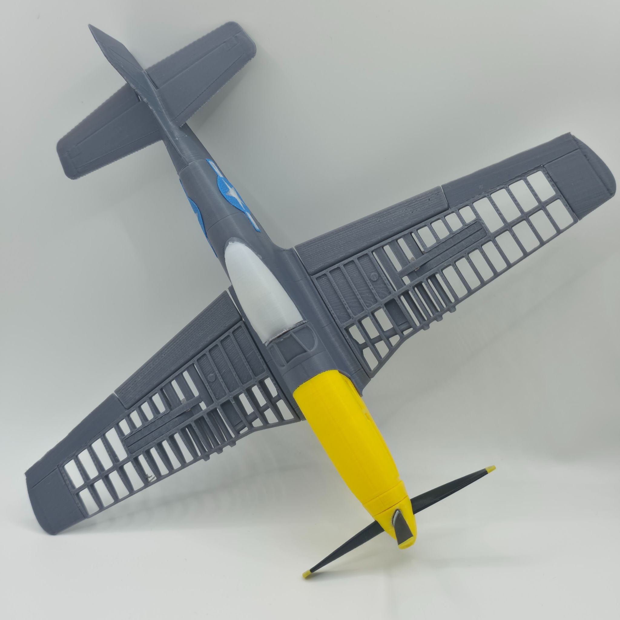 Mustang P-51D Fighter Plane - High-Detail 3D Printed WWII Aviation Miniature