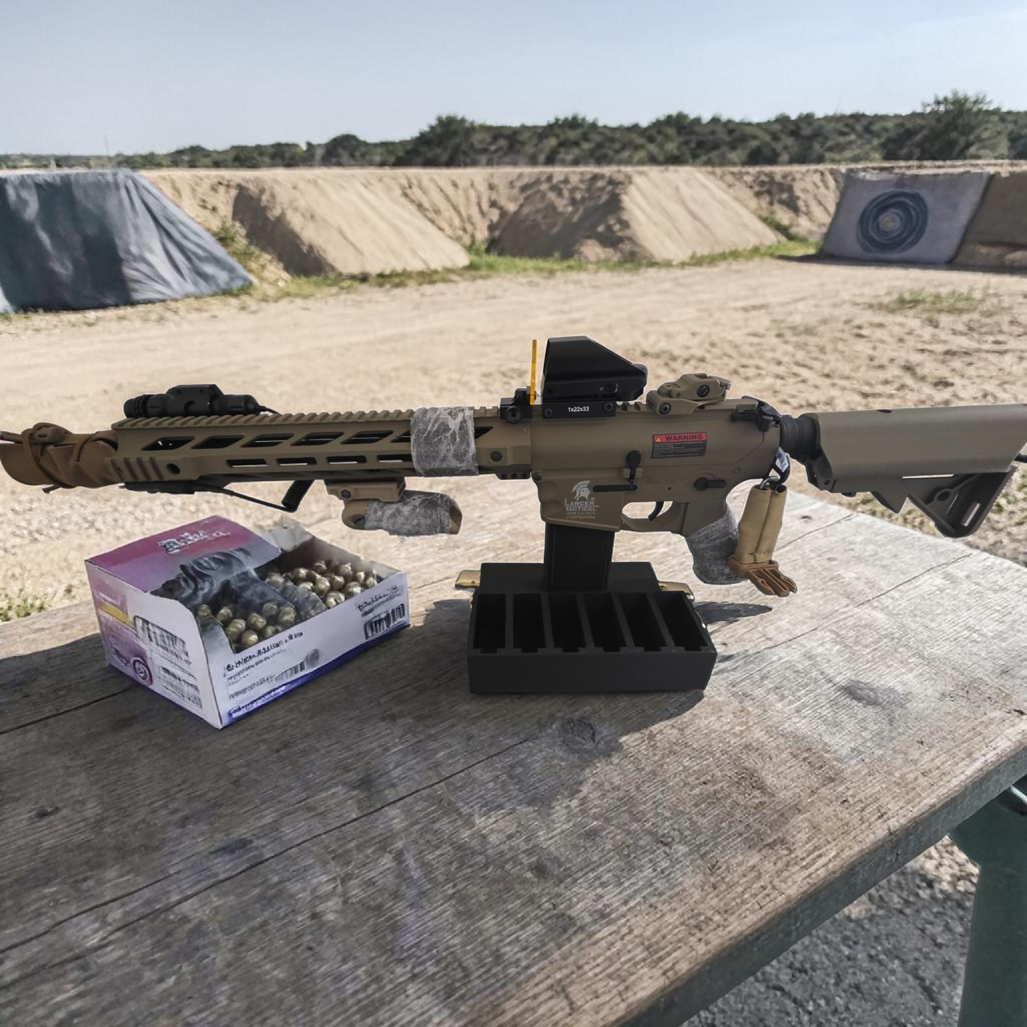 M4 / AR-15 Airsoft Display Stand | Heavy-Duty Tactical Tabletop Mount by 3D Nuke Toyz