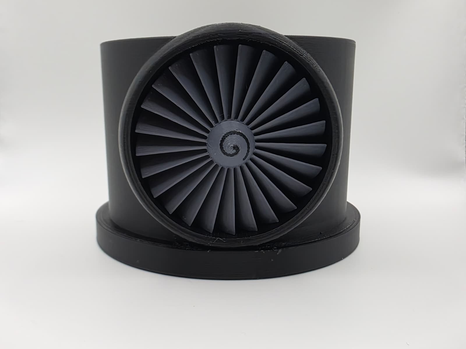 Jet Engine Turbine Desk Organizer | Aerospace-Inspired Pen Holder by 3D Nuke Toyz