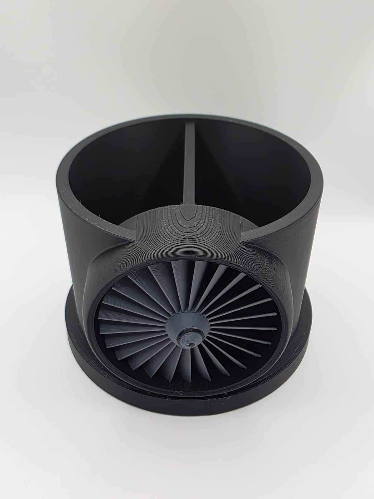 Jet Engine Turbine Desk Organizer | Aerospace-Inspired Pen Holder by 3D Nuke Toyz