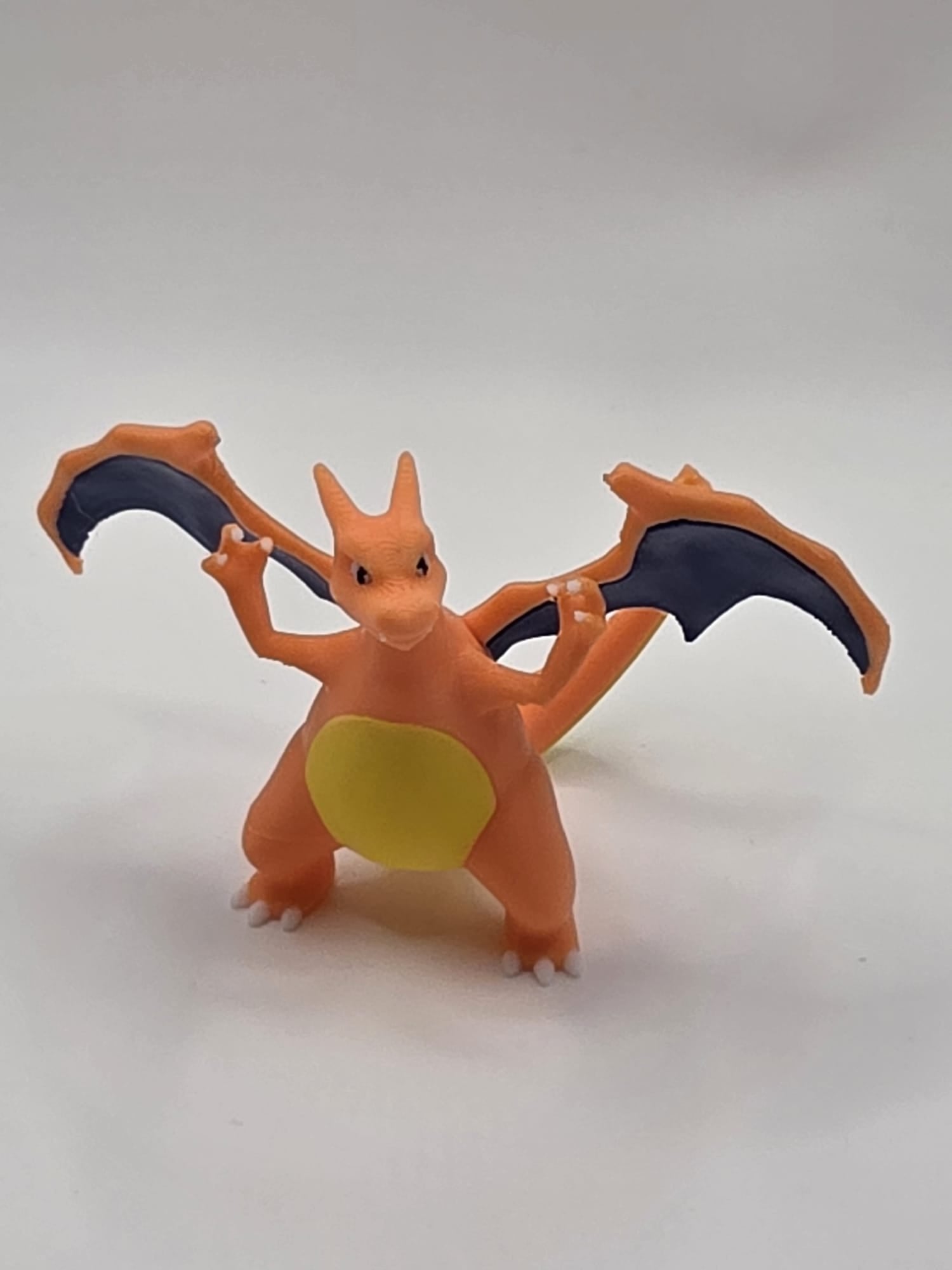 Epic Charizard 3D Printed Figure - Multi-Material Dual-Color Wings Pokémon Statue | 3D Nuke Toyz