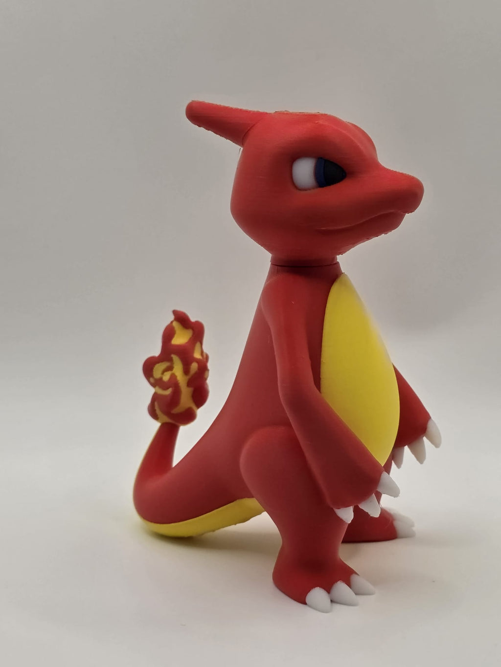 Large 5-Inch Charmeleon 3D Printed Figure - High-Detail Multi-Material Pokémon Collectible | 3D Nuke Toyz
