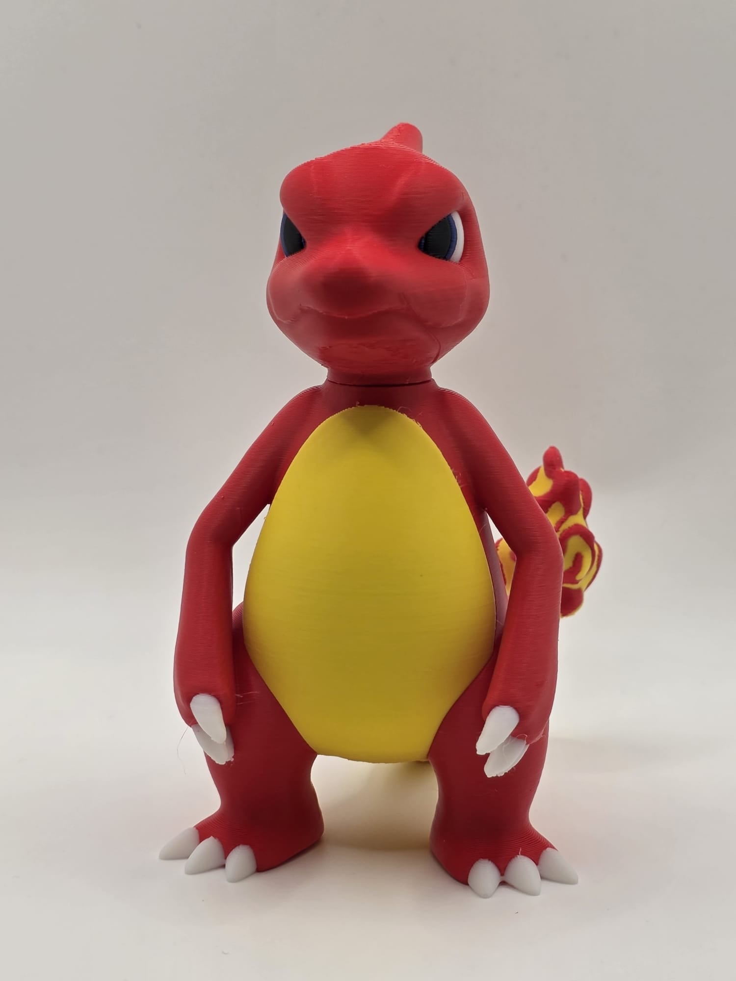 Large 5-Inch Charmeleon 3D Printed Figure - High-Detail Multi-Material Pokémon Collectible | 3D Nuke Toyz