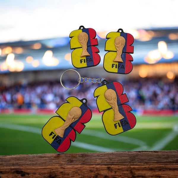 2026 World Cup Colombia Edition 3D Printed Keychain - Multi-Material FIFA Fan Collectible | 3D Nuke Toyz