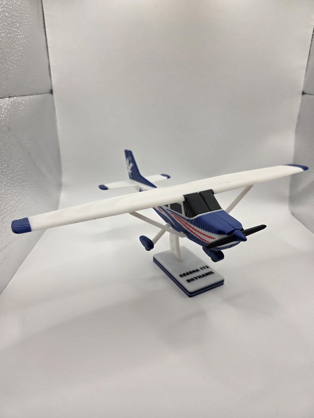 Cessna-Style Single-Engine Airplane Collectible - Multi-Material 3D Printed Replica | 3D Nuke Toyz
