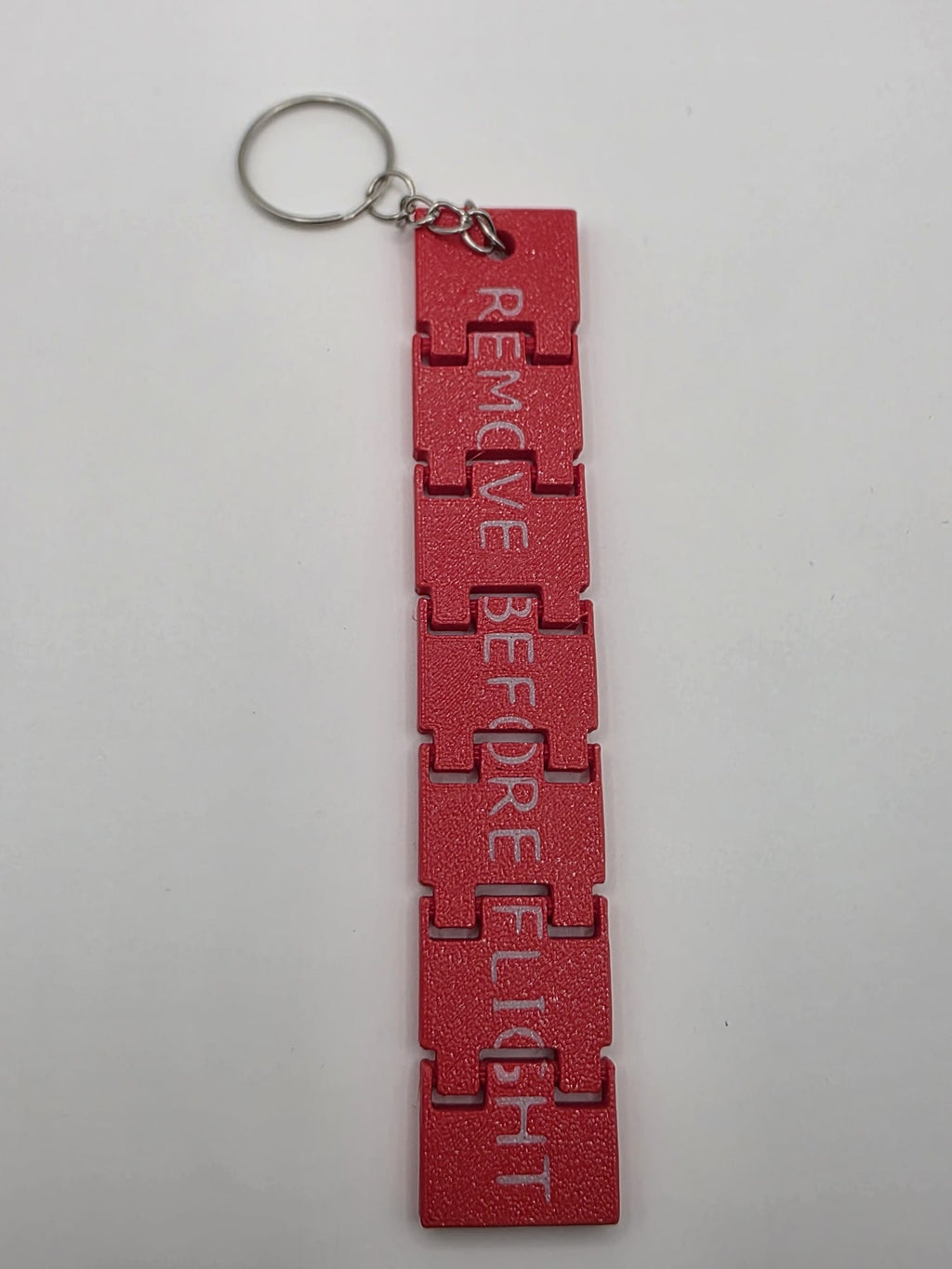 Articulated "Remove Before Flight" Keychain - 3D Printed Aviation Fidget Toy | 3D Nuke Toyz