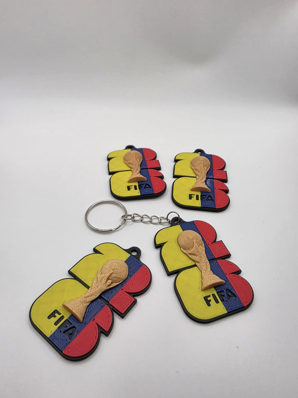 2026 World Cup Colombia Edition 3D Printed Keychain - Multi-Material FIFA Fan Collectible | 3D Nuke Toyz