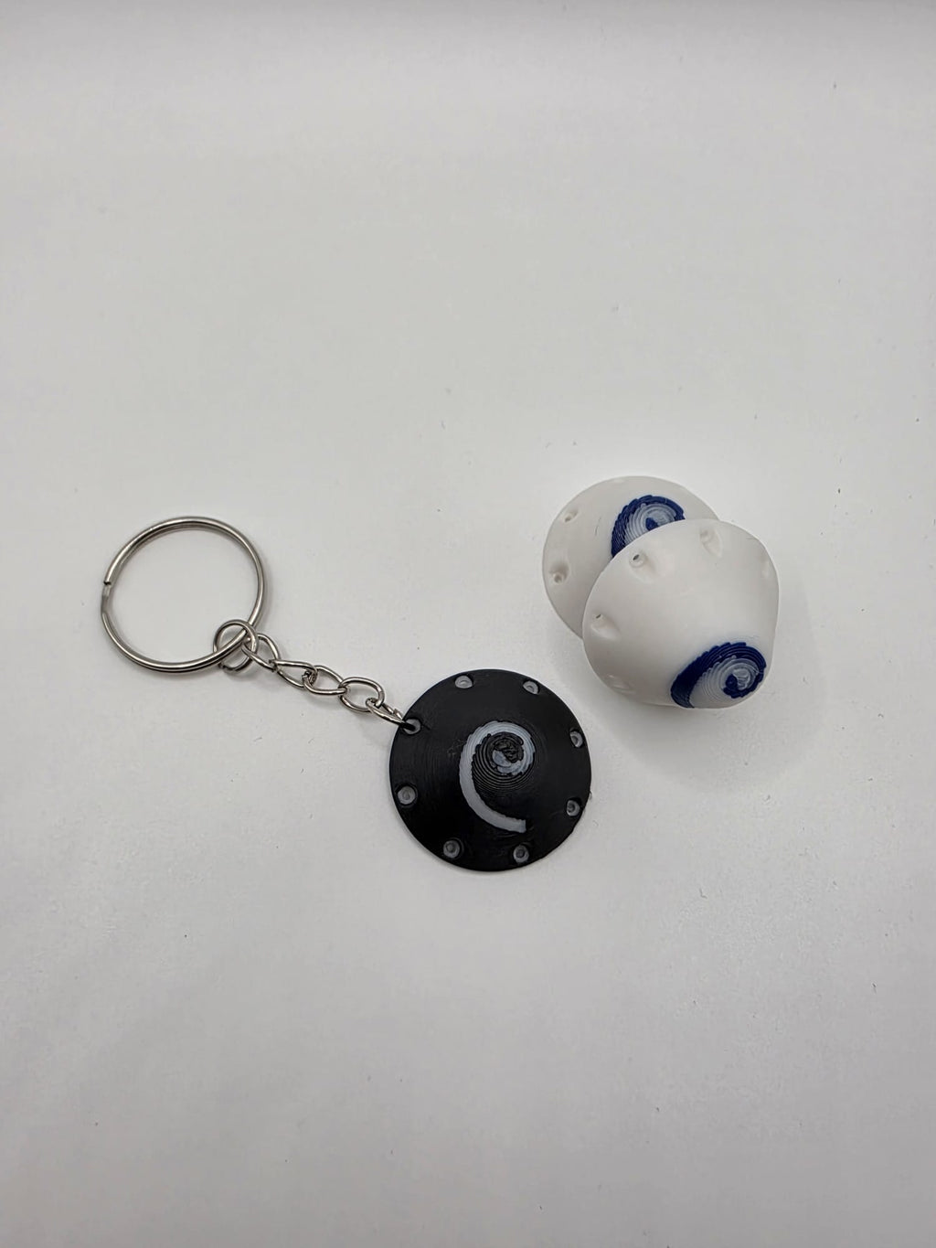 Turbine Spinner Cone Keychain - Multi-Material 3D Printed Aviation-Inspired Accessory | 3D Nuke Toyz