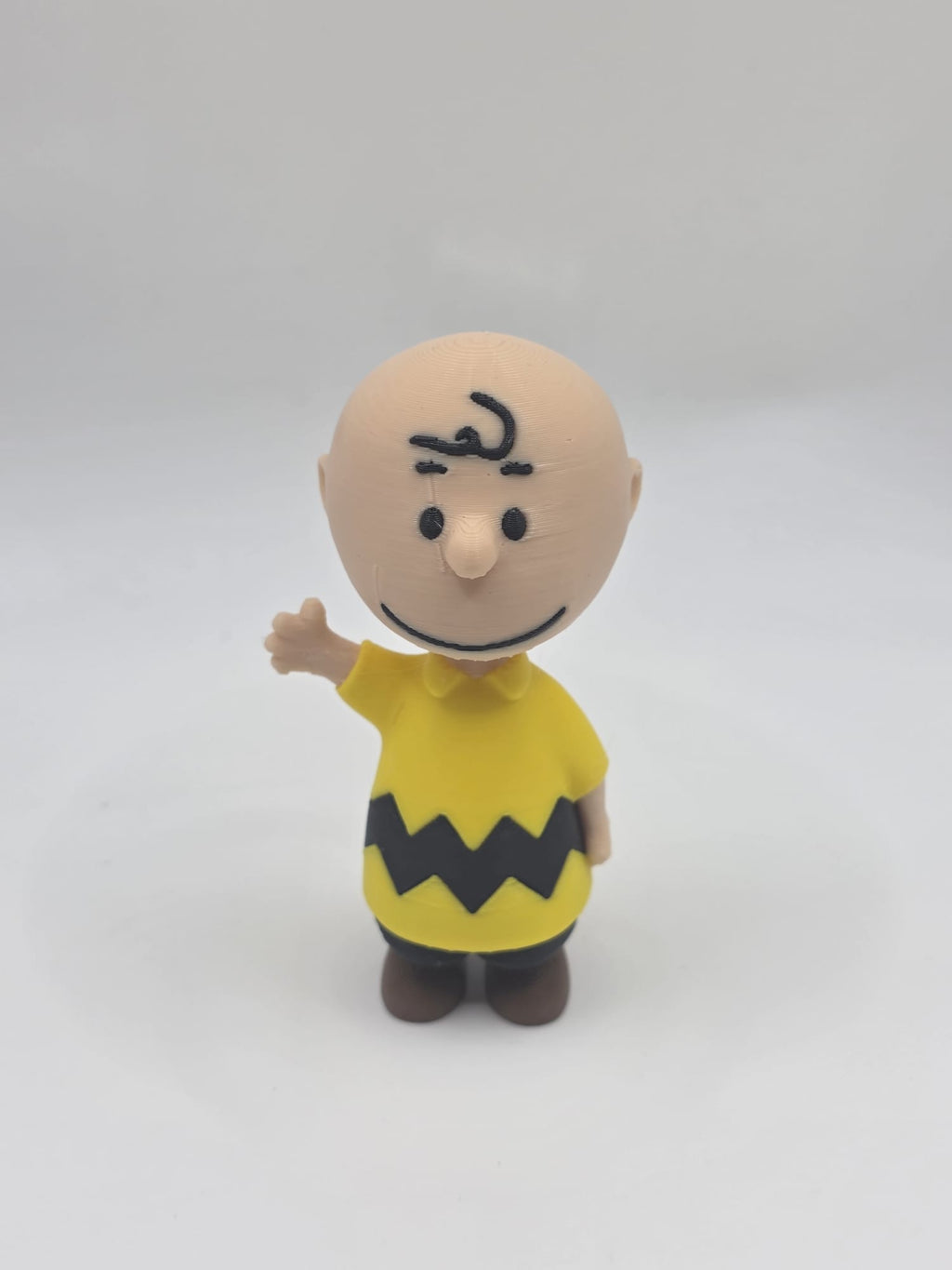 3D Printed Charlie Brown Figure – Multi-Color Peanuts Collectible & Desk Toy