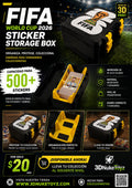 Custom 3D Printed FIFA World Cup 2026 Sticker Storage Box - Organizer Case for Soccer Collectors