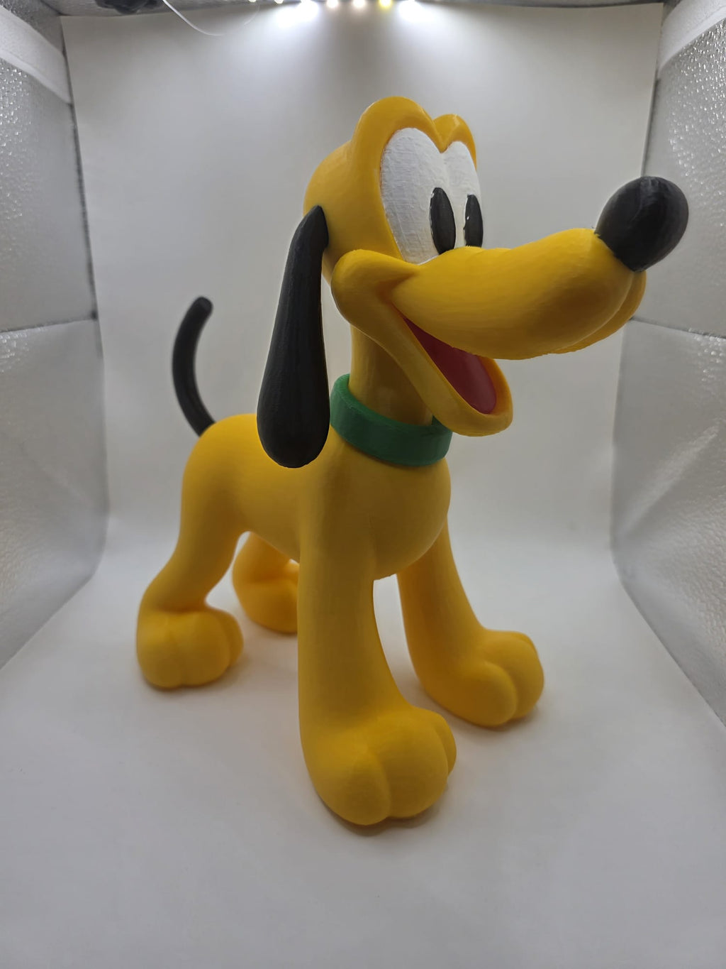 3D printed Pluto figure - three-quarter view