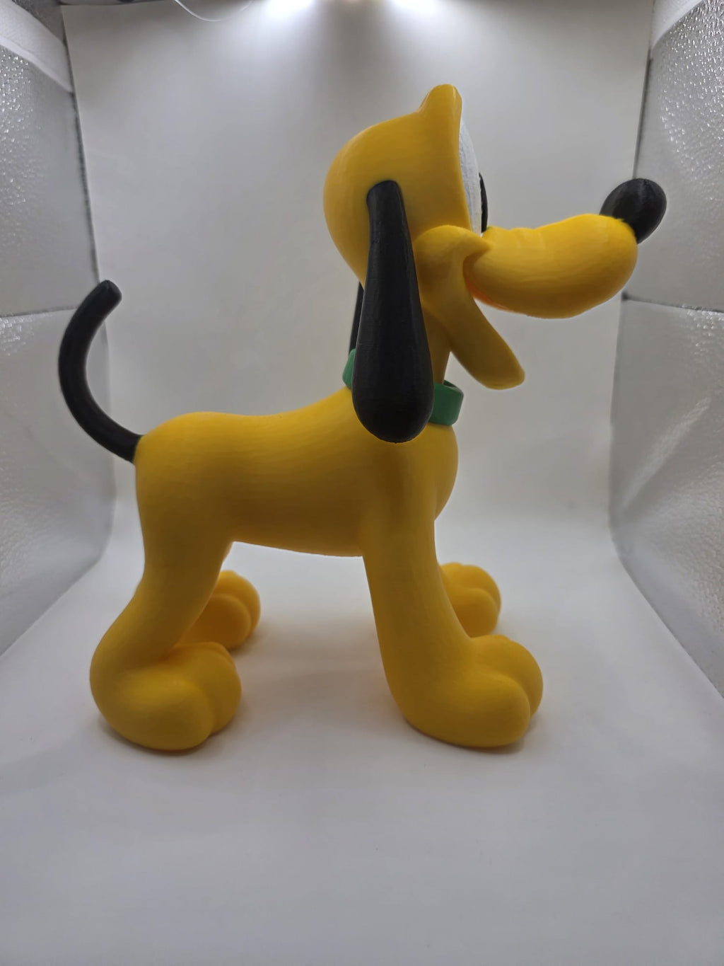 3D printed Pluto figure - side profile