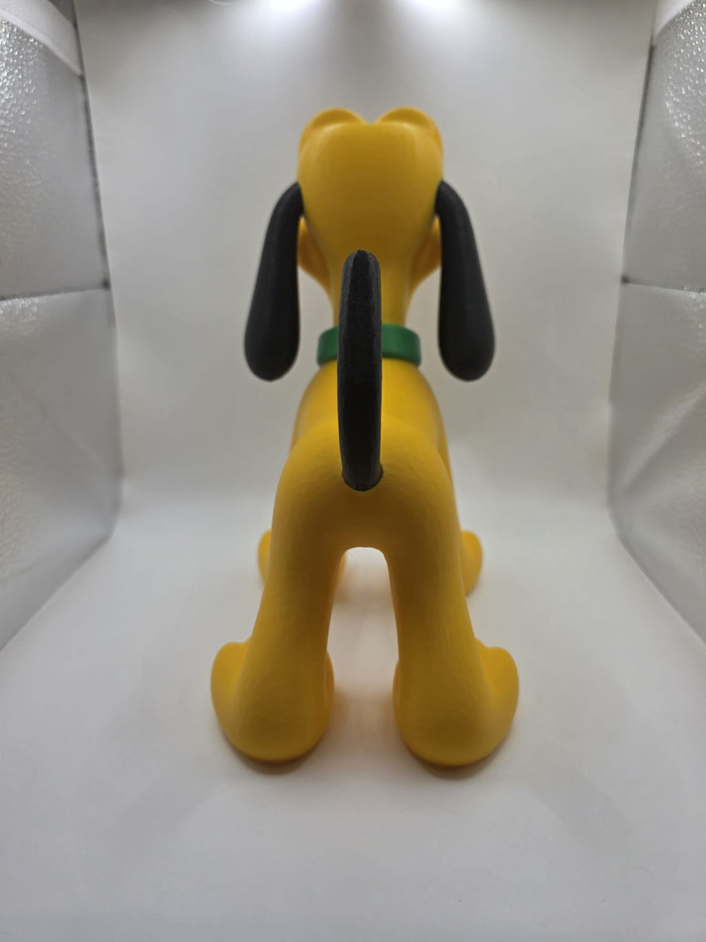 3D printed Pluto figure - rear three-quarter view