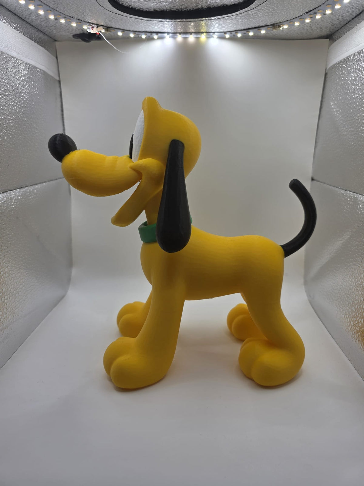 3D printed Pluto figure - full side view