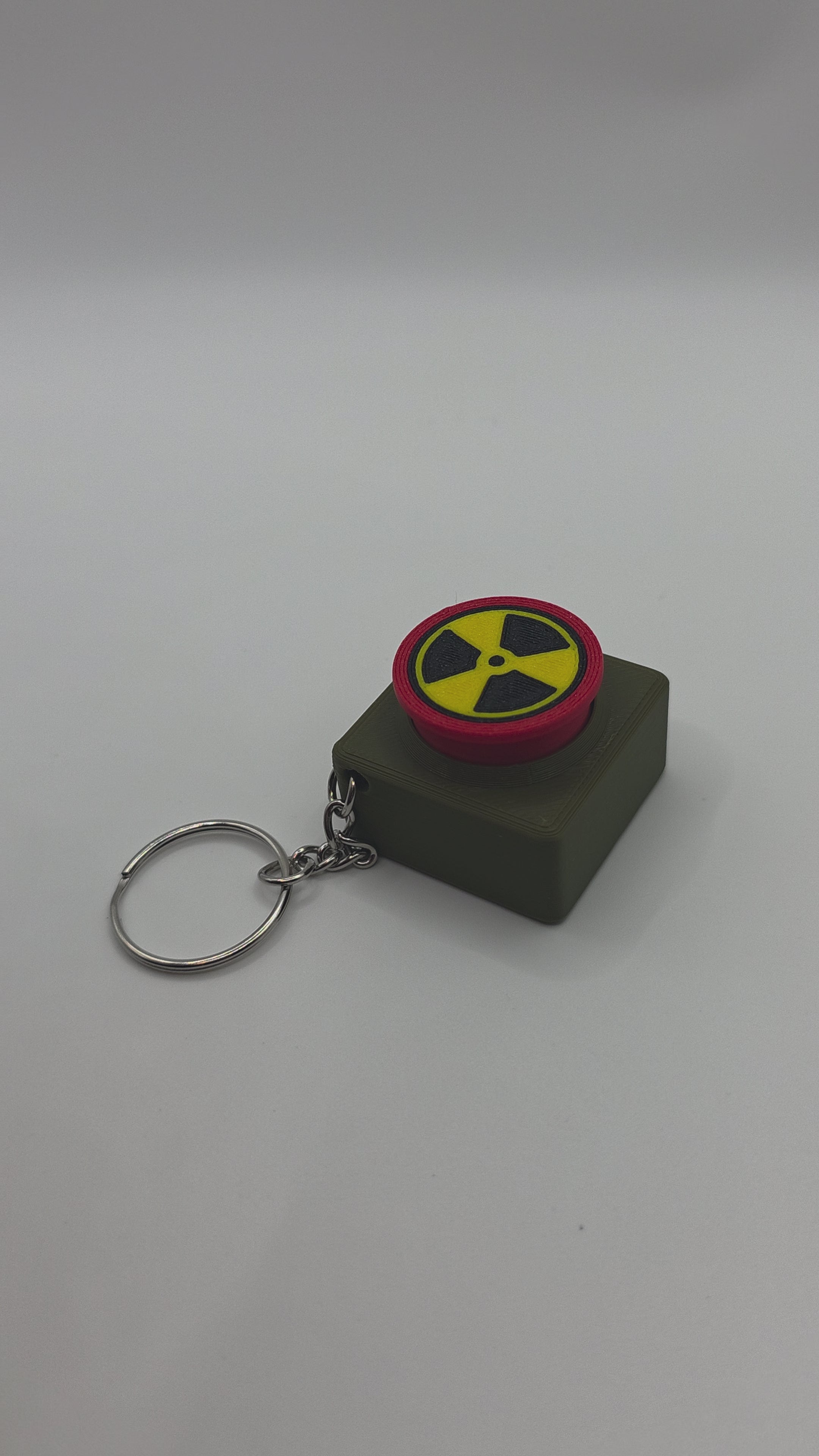 Nuke Button Clicker - Tactical 3D Printed Fidget & Launch Simulator